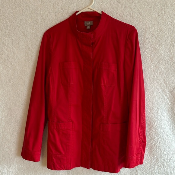 J.Jill Women’s Red Jacket Size Medium - Picture 1 of 6